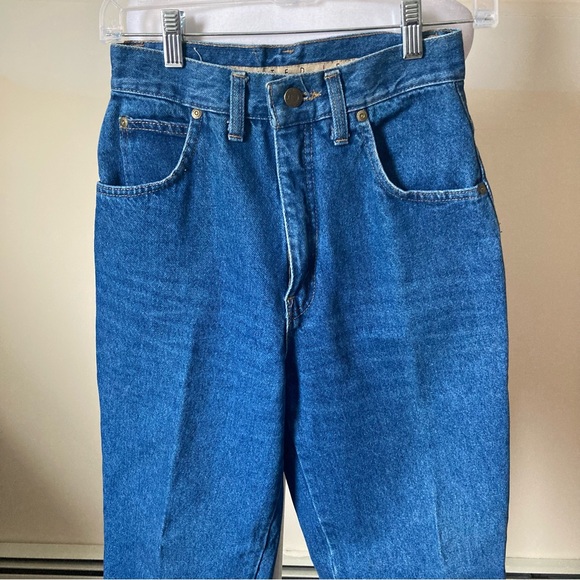 Vintage Limited Jeans High Rise Wide Leg Cropped Straight Denim Jeans size 4 - Picture 3 of 6